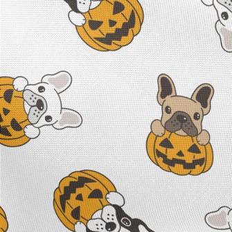 Bulldog Halloween Pumpkin Pongee