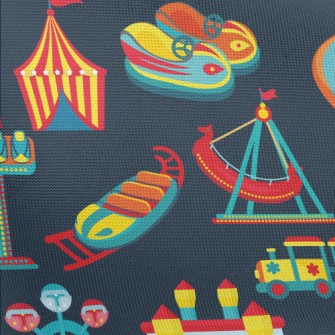 Colorful And Happy Amusement P Pongee