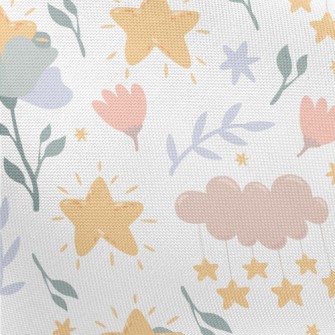 Star Shaped Flowers Pongee