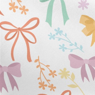 Colorful Playful Bow Pongee