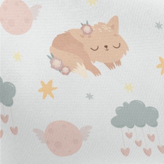 Good Night Kitten Pongee