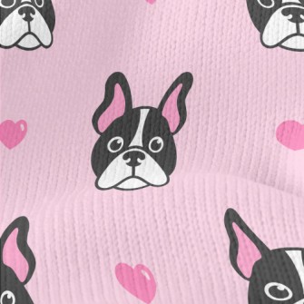 Pink Ears Bulldog Stretch Jersey