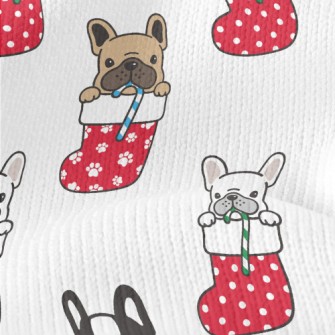 Christmas Stocking Bulldog Stretch Jersey