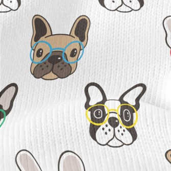 Playful Glasses Bulldog Stretch Jersey
