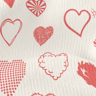 Geometric Splicing Love Stretch Jersey