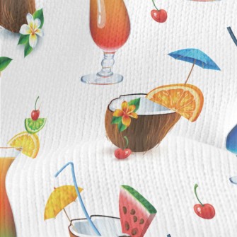 Bright Cocktail Coconut Juice Stretch Jersey