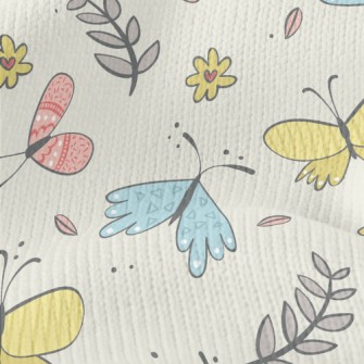 Happy Flying Little Butterfly Stretch Jersey