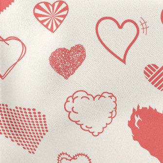 Geometric Splicing Love Lightweight Cotton Poplin