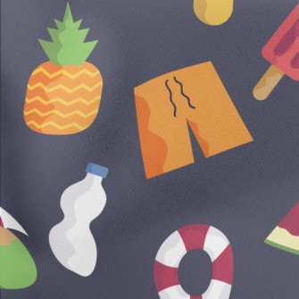 Cool Summer Fruits Lightweight Cotton Poplin