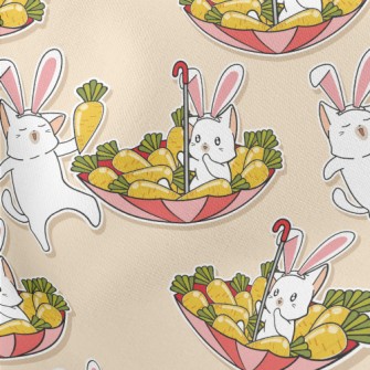 Dress Up Rabbit Cat Lightweight Cotton Poplin