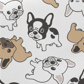 Cute Little Bulldog Midweight Cotton Poplin