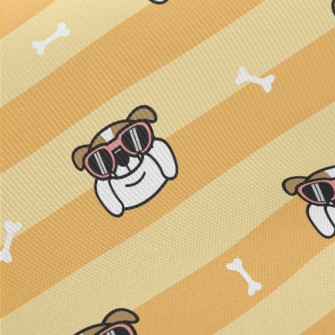Handsome Spectacled Bulldog Midweight Cotton Poplin