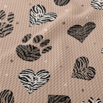 Animal Prints In Different Sha Birdseye Piqué