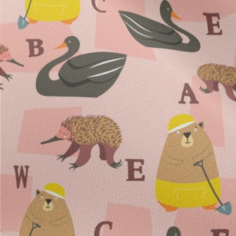 Colorful Cute Animals Chiffon