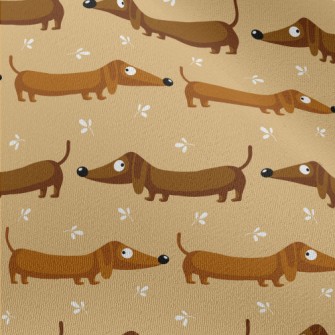 Silly Cute Dachshund Chiffon