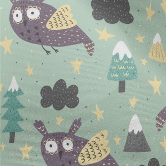 Picture Book Style Owl Chiffon