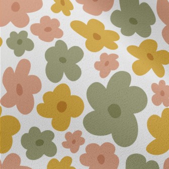 Hand Drawn Colorful Flowers Chiffon