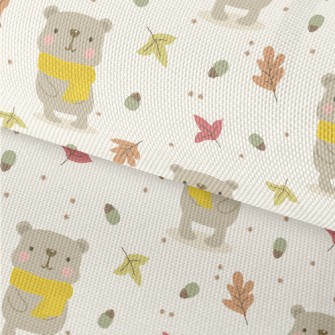 Autumn Scarf Bear Waterproof Oxford