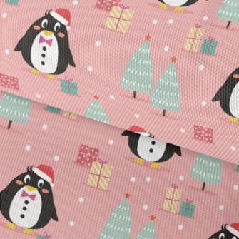 Penguin Wearing Santa Hat Waterproof Oxford