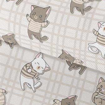 Cute Cat In Sweater Waterproof Oxford