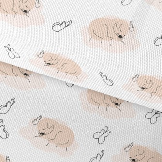 Puppy Sleeping Comfortably Waterproof Oxford