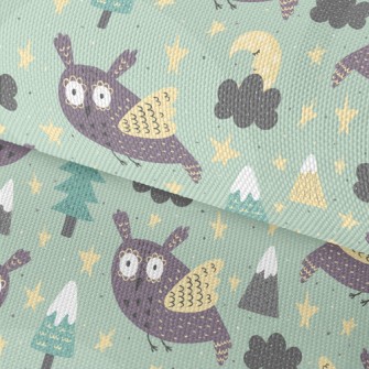 Picture Book Style Owl Waterproof Oxford