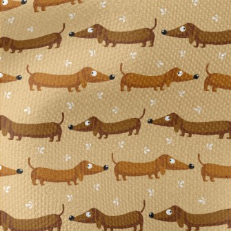 Silly Cute Dachshund Waterproof Canvas
