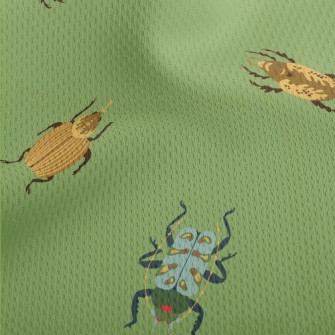 Colorful Insects Athletic Mesh Flat Back