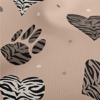 Animal Prints In Different Sha Athletic Mesh Flat Back