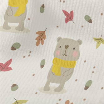 Autumn Scarf Bear Terry