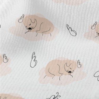 Puppy Sleeping Comfortably Terry