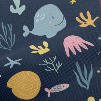 Warm And Cute Marine Life Performance Linen