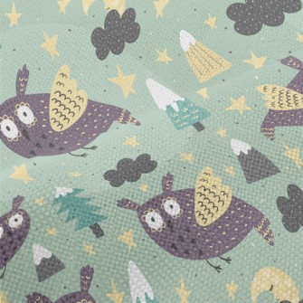 Picture Book Style Owl Performance Linen