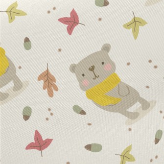 Autumn Scarf Bear Twill