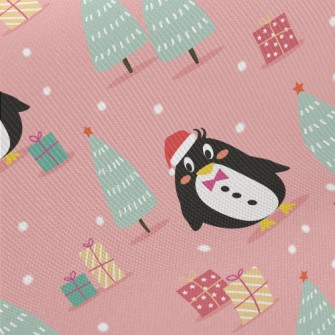 Penguin Wearing Santa Hat Twill