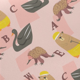 Colorful Cute Animals Twill