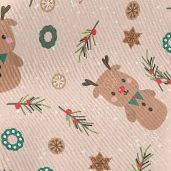 Christmas Decorations And Elk  Standard Corduroy