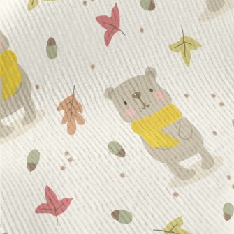 Autumn Scarf Bear Standard Corduroy