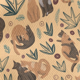 Realistic Love Cats Standard Corduroy