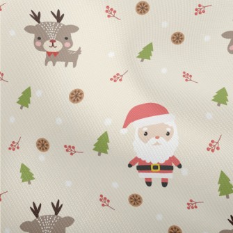 Santa Claus And Cute Elk Dobby