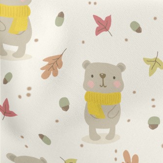 Autumn Scarf Bear Stretch Ponte