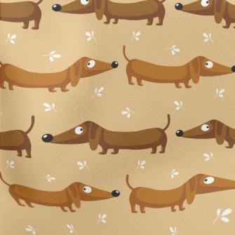 Silly Cute Dachshund Stretch Ponte