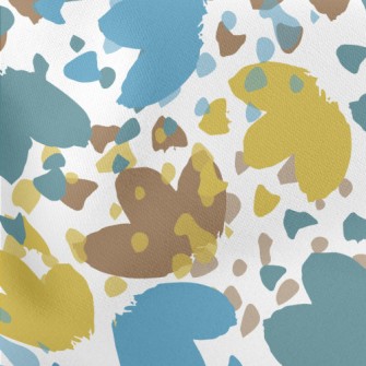 Colorful Flower Shapes Stretch Ponte
