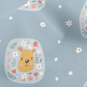 Little Bear Surrounded By Flow Micro Fleece