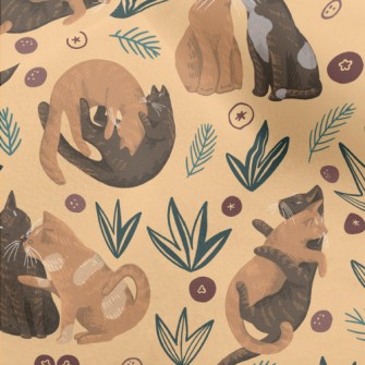 Realistic Love Cats Micro Fleece