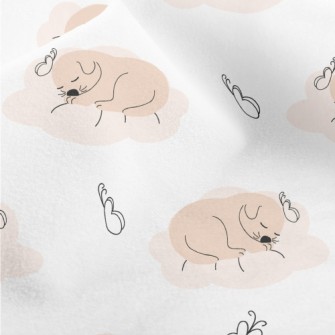 Puppy Sleeping Comfortably Micro Fleece