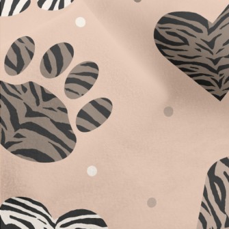 Animal Prints In Different Sha Micro Fleece