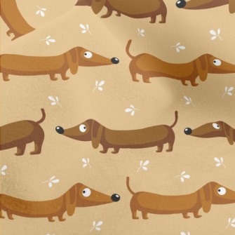 Silly Cute Dachshund Micro Fleece