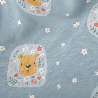 Little Bear Surrounded By Flow Minky