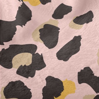 Hand Painted Pink Leopard Prin Minky